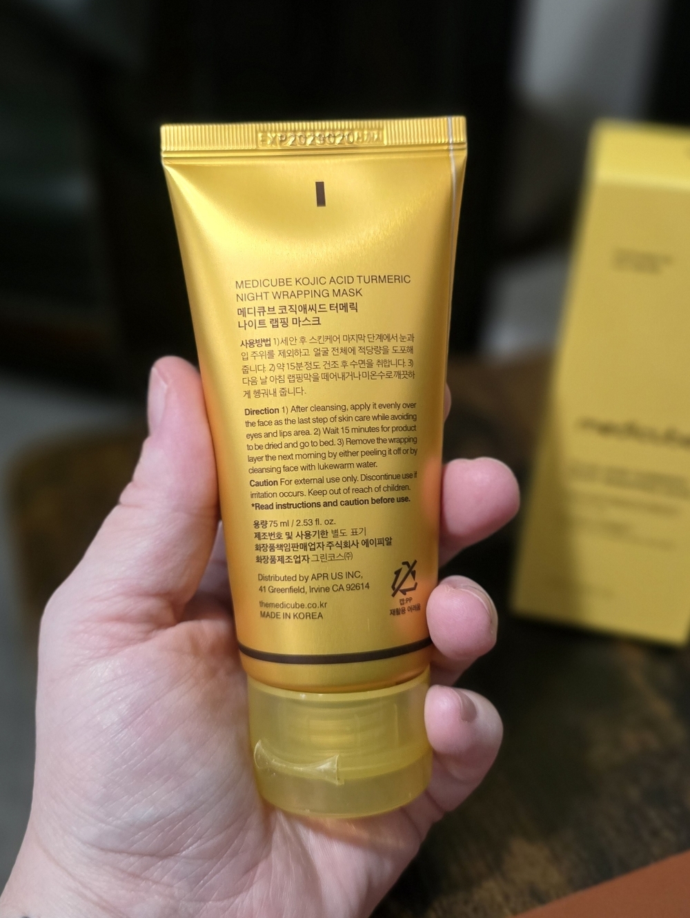 Medicube Kojic Acid Turmeric Night Wrapping Mask - Picture 3 of 6
